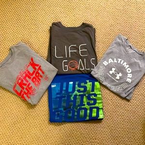 Boys sport themed shirts